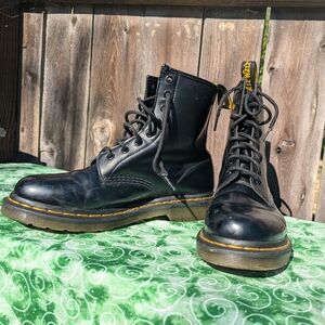 Dr. Martens 1460 Women's Patent Leather Lace Up Boots